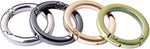 Bobeey round keyring buckle attached to handbag strap hardware