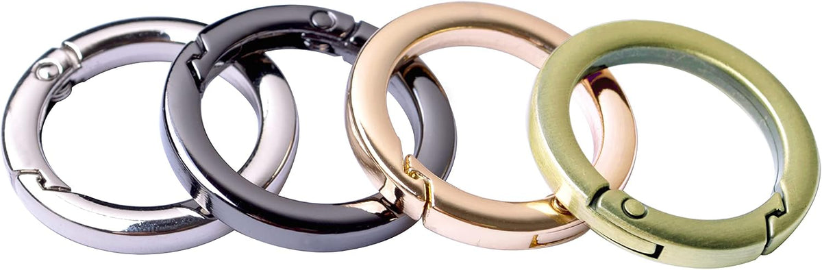 Bobeey round keyring buckle attached to handbag strap hardware