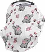 Sunflowers Car Seat Covers for Babies Boy Girl Capony Covers You're My Sunshine Nursing Cover Breastfeeding Scarf Breathable Stretchy Coverage, Floral Bees Black Infant Stroller Cover Shopping Cart - Image 9