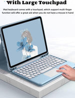 AnMengXinLing Galaxy Tab keyboard case highlighting dedicated S Pen holder slot