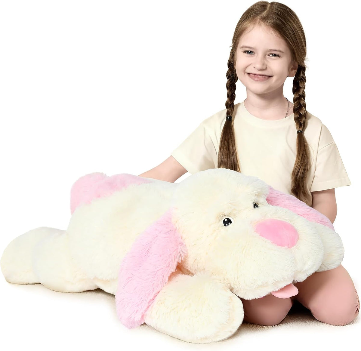 MorisMos large dog stuffed animal front view plush toy