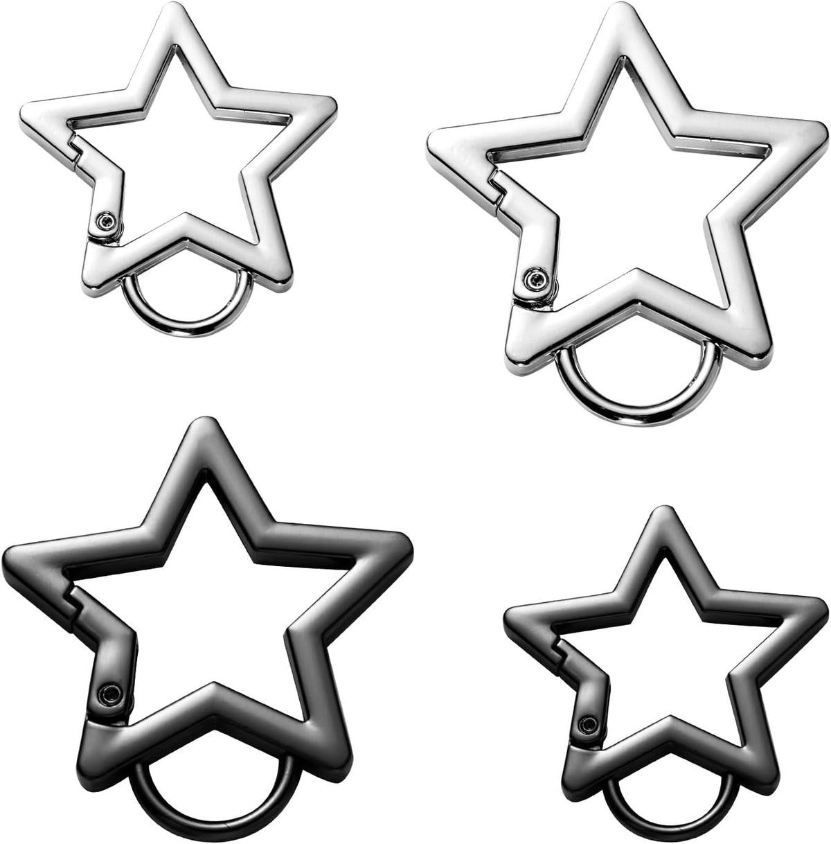 PEUTIER star carabiner front view keychain clip