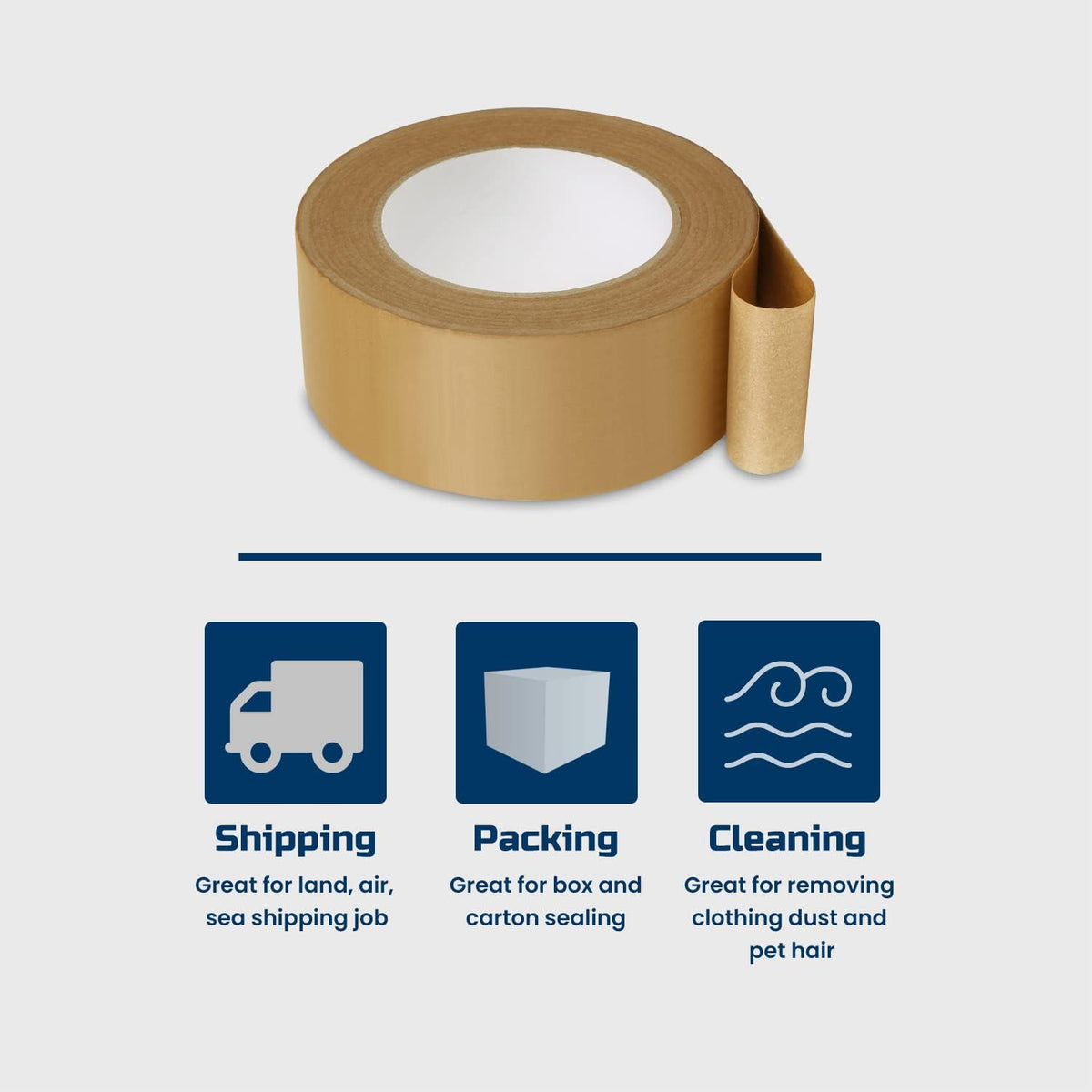 Lichamp carton sealing tape texture and width view