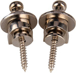ZJ-Light chrome skidproof guitar strap lock pins front view