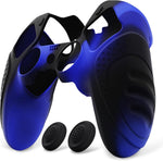 PlayVital Guardian Edition Anti-Slip Ergonomic Silicone Cover Case for ps5 Edge Controller, Soft Rubber Protector Skin for ps5 Edge Wireless Controller with Thumb Grip Caps - Blue & Black - Image 9