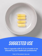 Capsule form of BulkSupplements bovine colostrum supplement