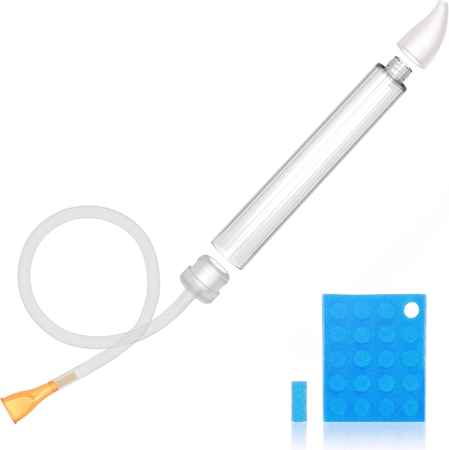 Molucky baby nasal aspirator with 24 filters front view