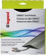 C2G Wiremold Floor Cord Management Kit, Corduct, Cord Protector, Wire Organizer and Hider, Rubber Cable Cover and Concealer, Gray, 5 Feet, CDG-5 - Image 7