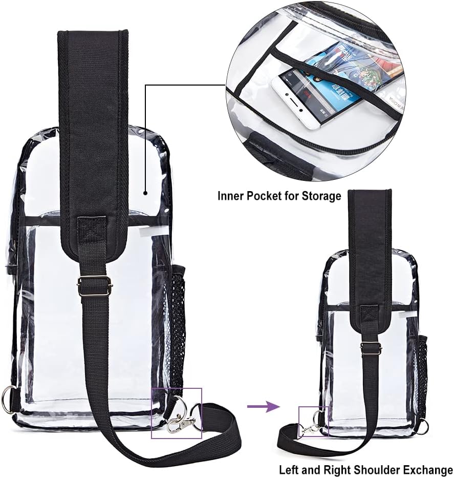 Edraco transparent festival bag full details