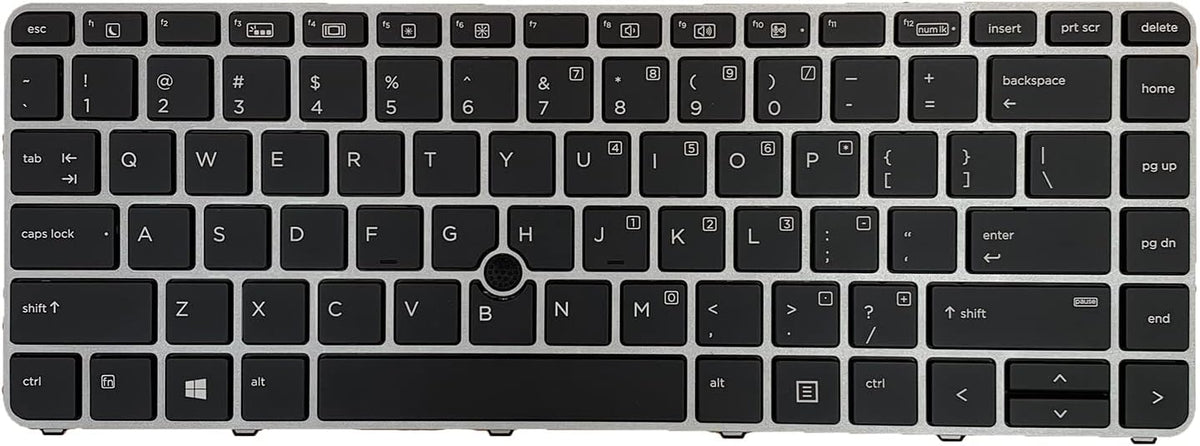 Close-up of keyboard keys showing white lettering and backlight icons