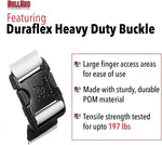 Back view of bullhug adjustable harness for pugs