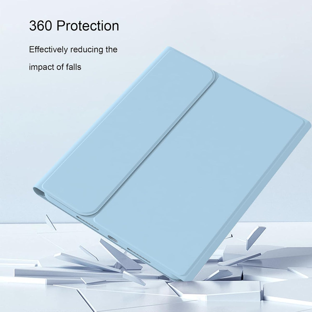 JKSML iPad Keyboard Case Bluetooth multi-system connectivity angle