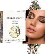 24K Gold Glitter. 10g Chunky Face, Hair, Eye and Body for Women. Rave Festival Accessories, Cosmetic Makeup. Loose Set - Image 12