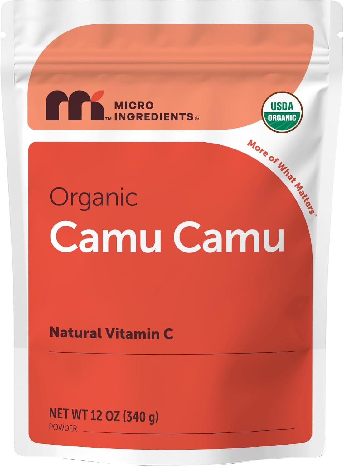 Micro Ingredients organic camu camu powder front view packaging