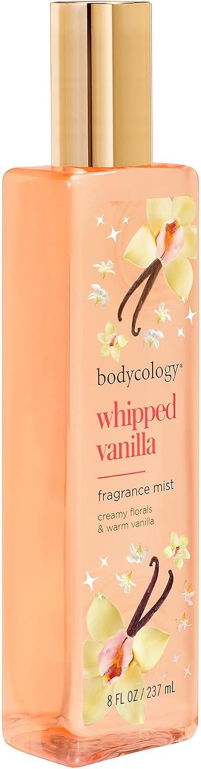 Bodycology whipped vanilla body spray showing back label details