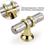 Leulan two-tone cabinet hardware angled side view