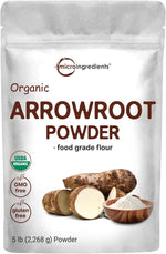 Micro Ingredients organic arrowroot powder front view packaging