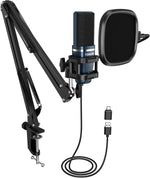 TONOR Podcast Microphone, USB Computer Mic, Cardioid Condenser PC Micro with Tripod Stand and Pop Filter for Podcasting, Streaming, Vocal Recording, PC & Laptop, 180 cm/70inch Cable, TC777 Pro - Image 11