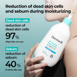 Derma B AC Control Body Lotion texture and cream swatch