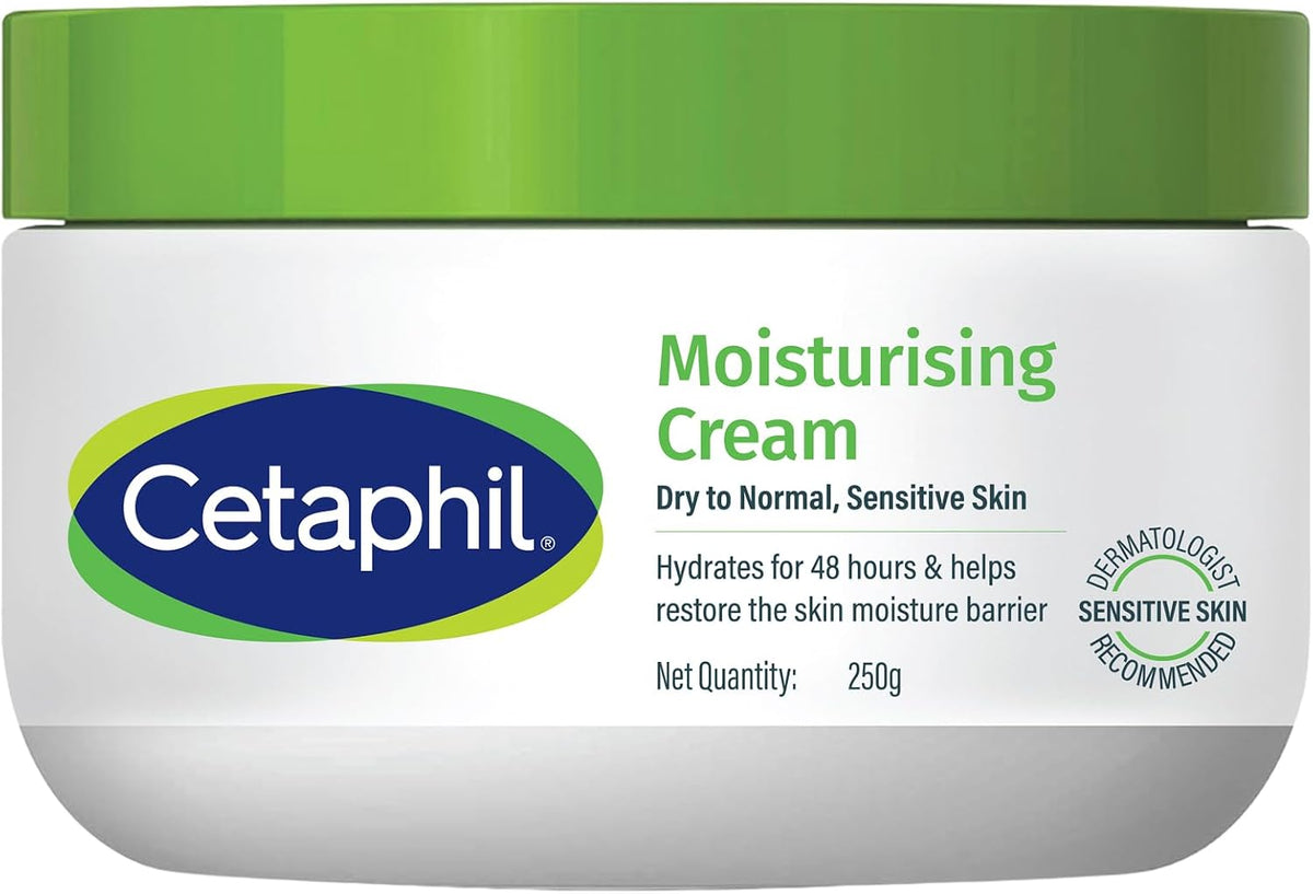Cetaphil moisturizing cream front view jar