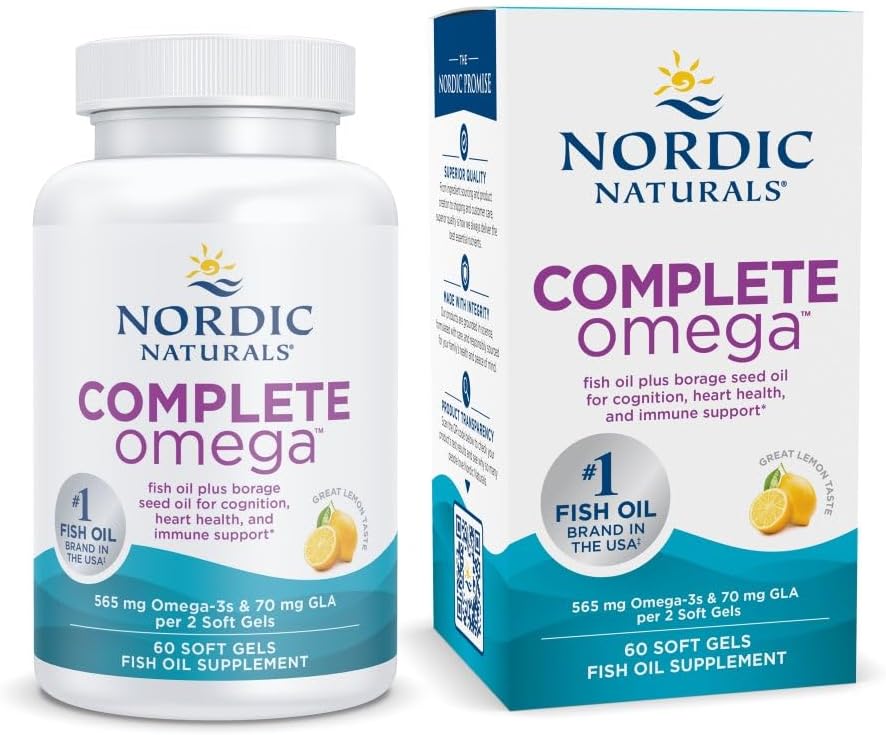 Nordic Naturals Complete Omega 3 Fish Oil front view bottle