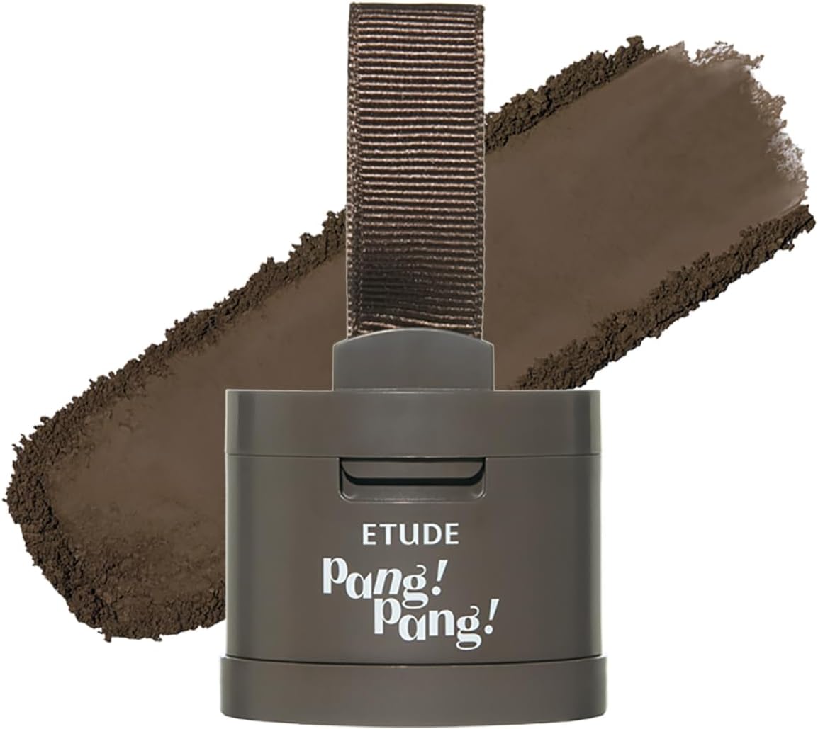 ETUDE Hair Pang Pang hairline powder Root Touch Up Hair Color, Waterproof, For Facial Makeup, Hairline and Thin Hair - Natural Black - Image 11