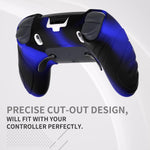PlayVital blue and black protective case paired with matching thumb grip caps