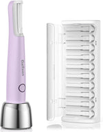 Galtxen sonic dermaplaning tool front view for facial hair removal