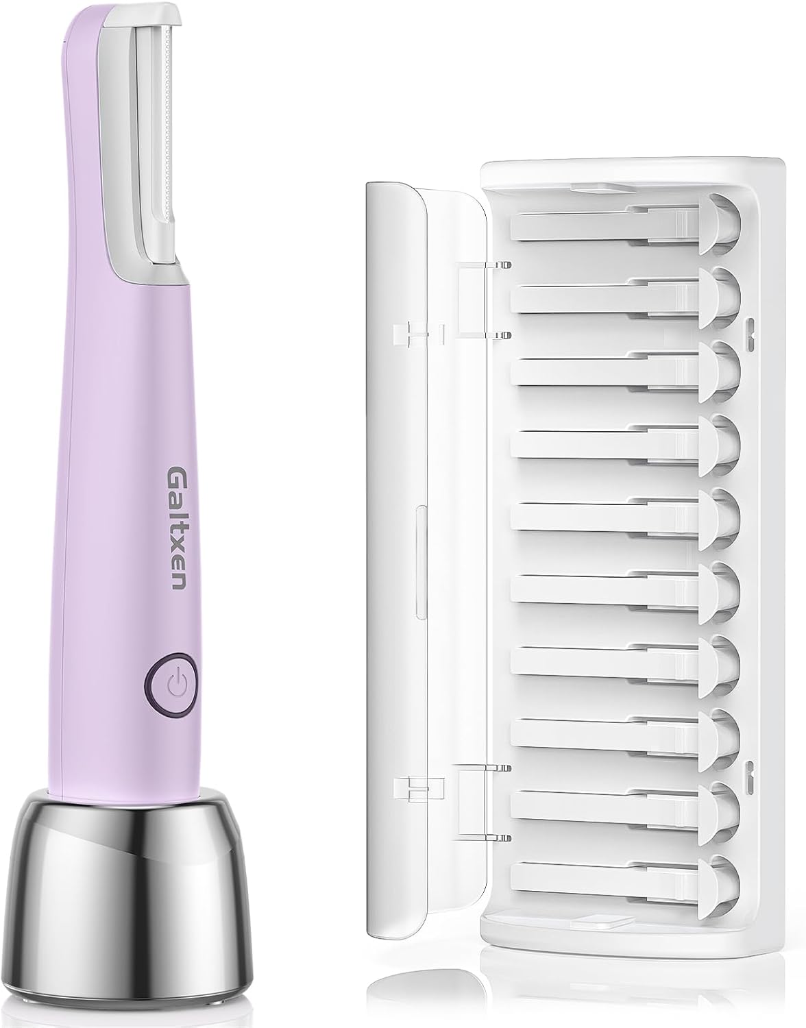 Galtxen sonic dermaplaning tool front view for facial hair removal