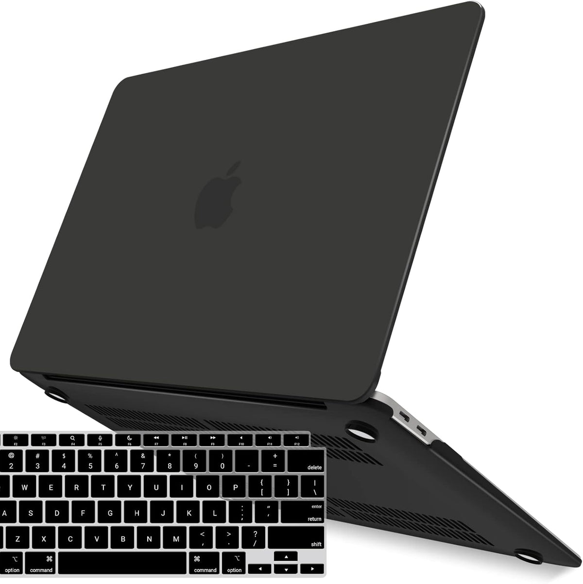 IBENZER MacBook Air 13 inch case matte black front view protective shell