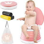 Yznlife pink travel potty for toddler front view