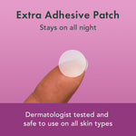 Close up of the medical grade hydrocolloid material on Rael overnight spot cover patches.