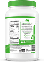 Orgain vegan protein powder supplement facts and ingredients panel display