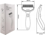 Professional quality dog and cat dematting rake tool
