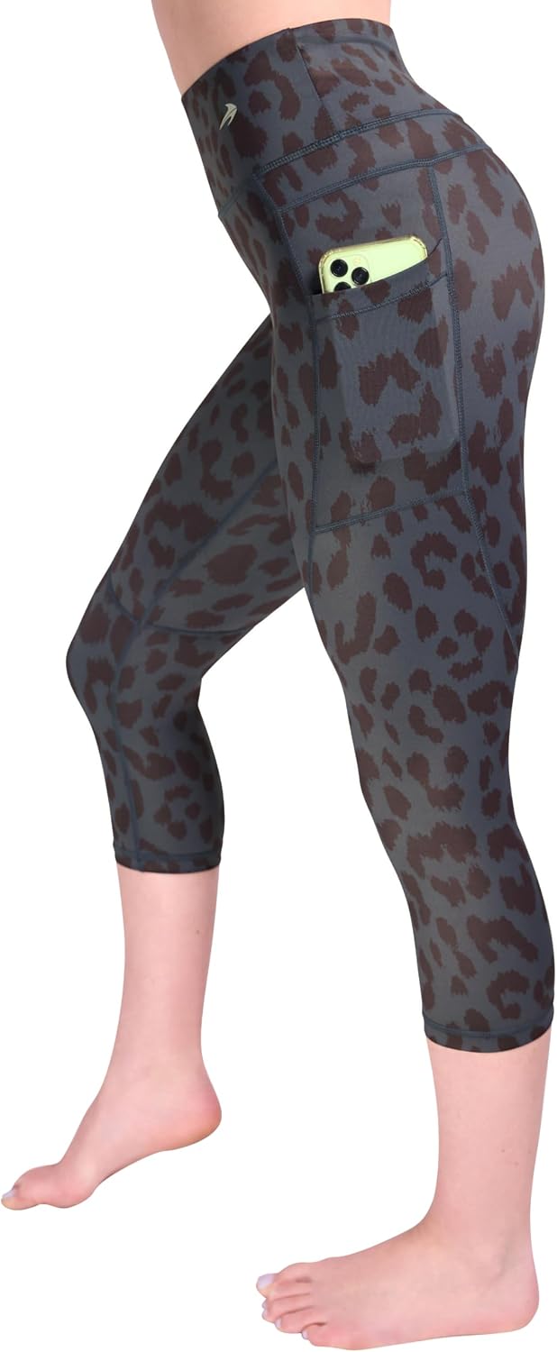CompressionZ High Waisted Capri Compression Leggings for Women Tummy Control - Workout, Gym, Pilates, Travel, Yoga Pants - Image 10