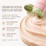 Pixi Beauty Rose Cream Cleanser ingredient focus featuring rose oil