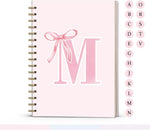 Foedor pink cute bow spiral notebook front view