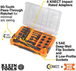 Klein Tools 65240 deep well flip sockets layout