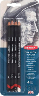 Derwent charcoal pencils included sharpener view