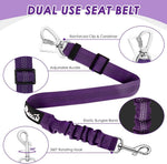 Safety elastic bungee tether for pet car travel