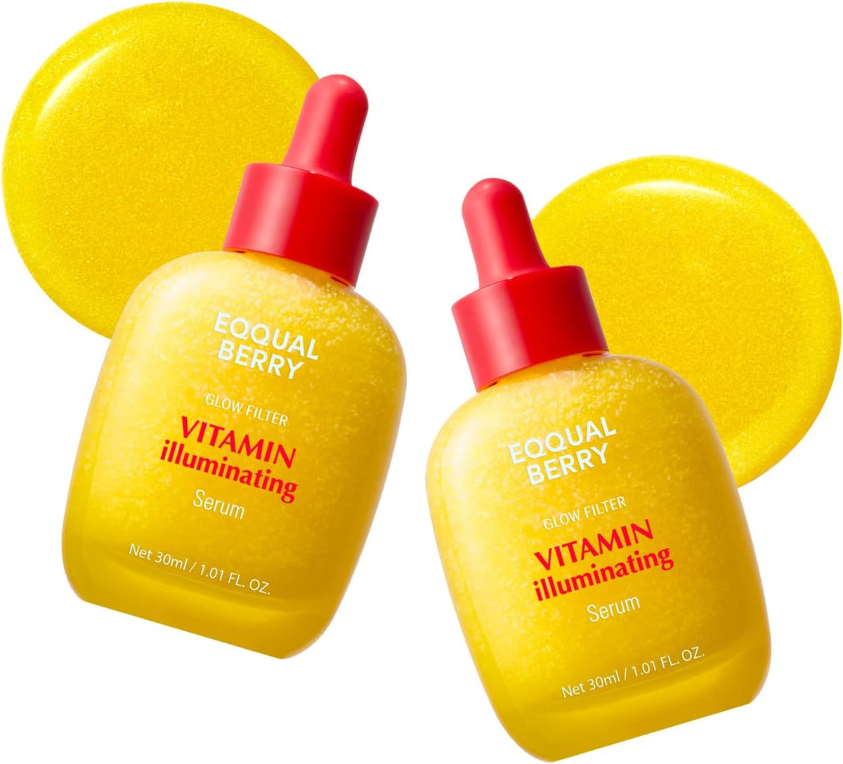 Eqqualberry Vitamin Illuminating Serum glowing skin result