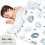 Grssder newborn swaddle blanket texture close up