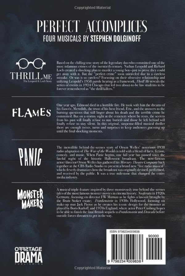 PERFECT ACCOMPLICES: Four Musicals by Stephen Dolginoff - Image 3