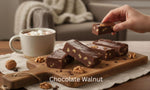 Overhead presentation of a twenty four ounce gourmet homemade candy gift assortment.