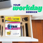 Orbit sugar free teeth friendly gum pack for desk and travel
