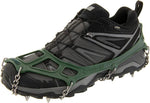 Packable winter traction device inside tote sack