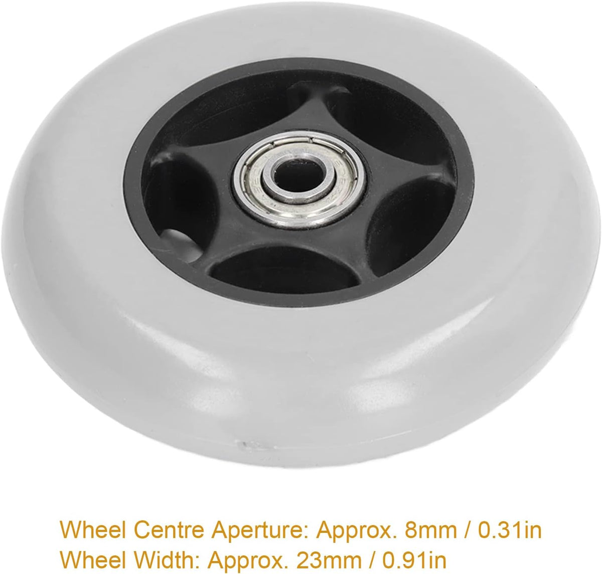 Jerys Walker Tire 4 Inch Easy Install Nonslip Wheelchair Wheel for Replacement - Image 9
