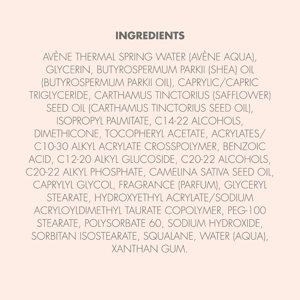 Avène Moisturizing Melt-In Balm with 250 milliliter size label