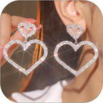 Rhinestone Earrings for Women Crystal Chandelier Dangle Statement Jewelry Elegant Bridesmaid Dress Outfit Evening Party Costume Accessory Birthday Gift - Image 14