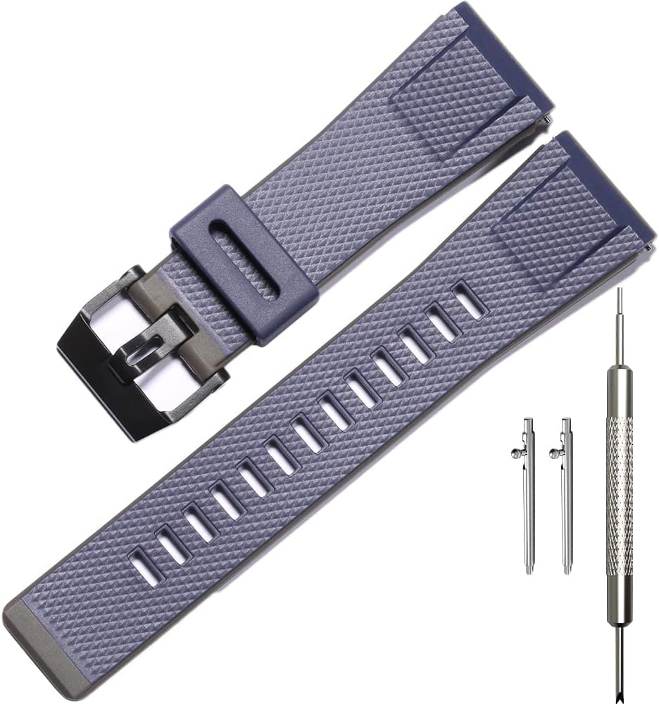 Resin replacement strap for Casio Pro Trek laid flat